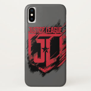Justizielle Liga   Pinselstrich JL Shield Case-Mate iPhone Hülle