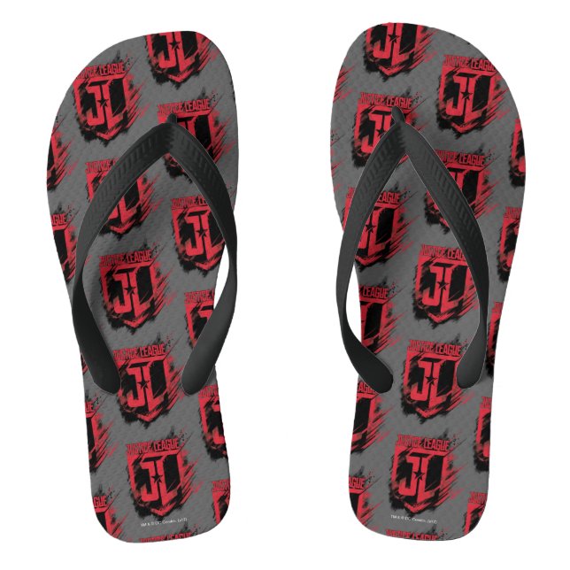 Justizielle Liga | Pinselstrich JL Shield Flip Flops (Fußbett)