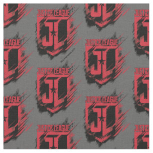 Justizielle Liga   Pinselstrich JL Shield Stoff