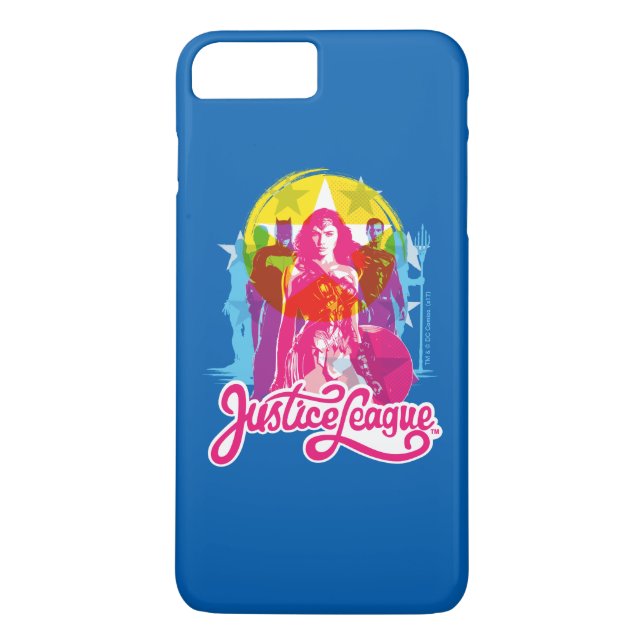 Justizielle Liga | Retro Group & Logo Pop Art Case-Mate iPhone Hülle (Rückseite)
