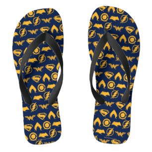 Justizielle Liga   Stylisierte Teamsymbole Lineup Flip Flops