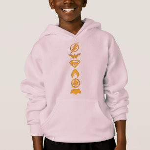 Justizielle Liga   Stylisierte Teamsymbole Lineup Hoodie