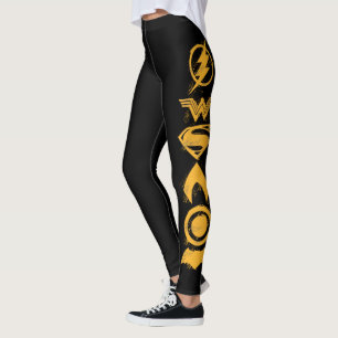 Justizielle Liga   Stylisierte Teamsymbole Lineup Leggings