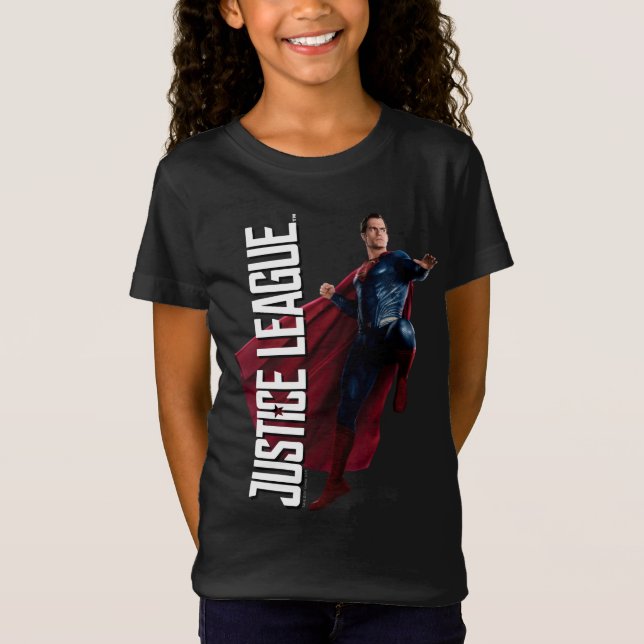 Justizielle Liga | Superman auf Schlachtfeld T-Shirt (Vorderseite)
