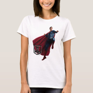 Justizielle Liga   Superman auf Schlachtfeld T-Shirt