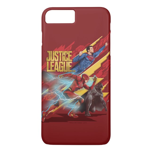 Justizielle Liga | Superman, Flash & Batman Abzeic Case-Mate iPhone Hülle (Rückseite)