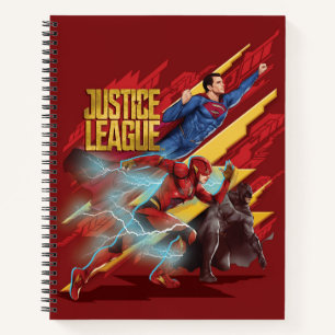 Justizielle Liga   Superman, Flash & Batman Abzeic Notizbuch