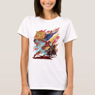 Justizielle Liga   Superman, Flash & Batman Abzeic T-Shirt