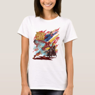 Justizielle Liga   Superman, Flash & Batman Abzeic T-Shirt