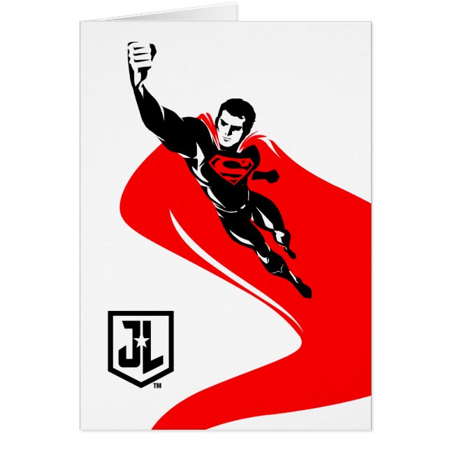 Justizielle Liga | Superman Flying Noir Pop Art (Vorne)