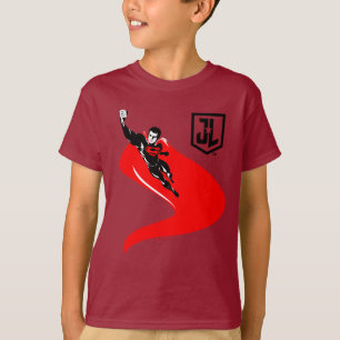 Justizielle Liga   Superman Flying Noir Pop Art T-Shirt