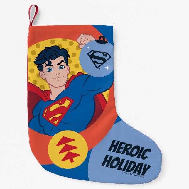 Justizielle Liga Superman Holiday Bauble Kleiner Weihnachtsstrumpf (Vorderseite)