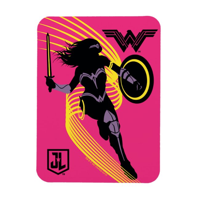 Justizielle Liga | Symbol "Wonder Woman Silhouette Magnet (Vertikal)