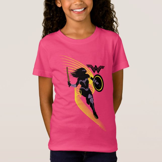 Justizielle Liga | Symbol "Wonder Woman Silhouette T-Shirt (Vorderseite)