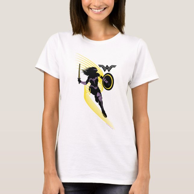 Justizielle Liga | Symbol "Wonder Woman Silhouette T-Shirt (Vorderseite)
