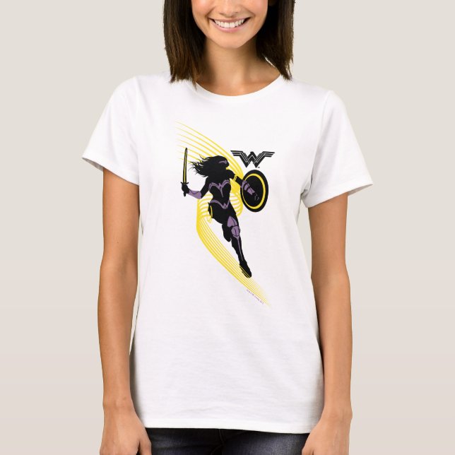 Justizielle Liga | Symbol "Wonder Woman Silhouette T-Shirt (Vorderseite)