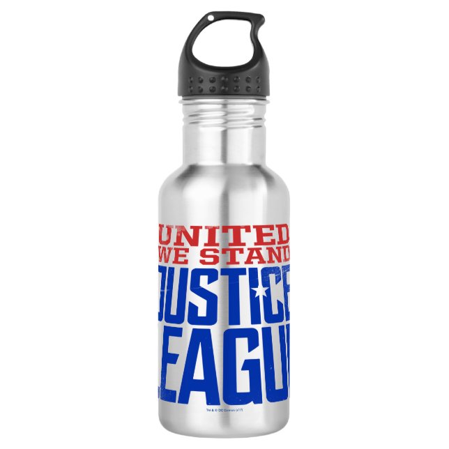 Justizielle Liga | United We Stand Graphic Edelstahlflasche (Vorderseite)
