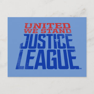 Justizielle Liga   United We Stand Graphic Postkarte