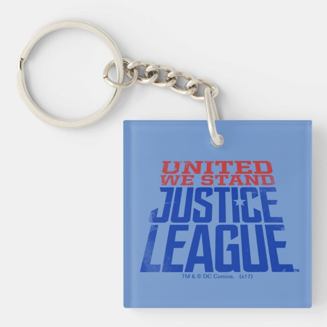Justizielle Liga | United We Stand Graphic Schlüsselanhänger (Vorderseite)