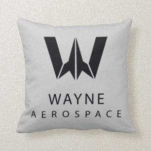 Justizielle Liga Wayne Aerospace Logo Kissen