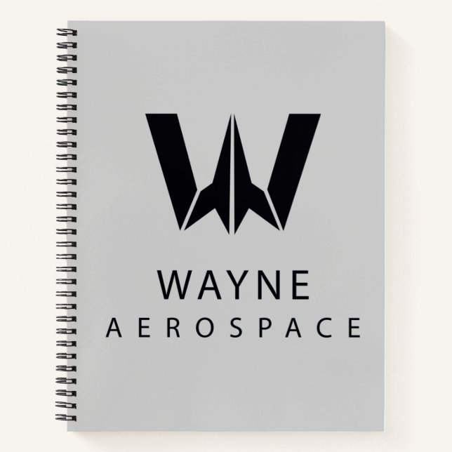 Justizielle Liga | Wayne Aerospace Logo Notizbuch (Vorderseite)