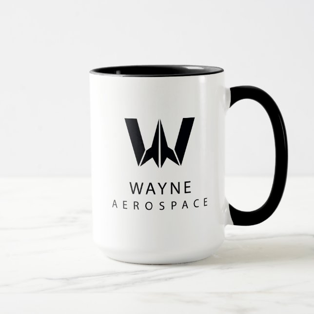 Justizielle Liga | Wayne Aerospace Logo Tasse (Rechts)