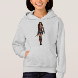 Justizielle Liga   Wonder Woman auf dem Schlachtfe Hoodie