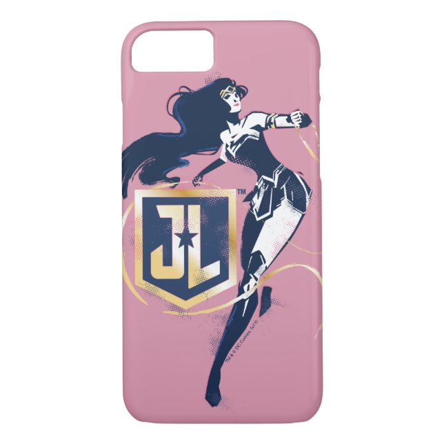 Justizielle Liga | Wonder Woman & JL Icon Pop Art Case-Mate iPhone Hülle (Rückseite)