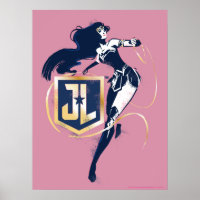 Justizielle Liga | Wonder Woman & JL Icon Pop Art