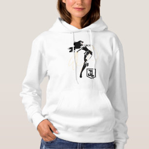 Justizielle Liga Wonder Woman mit Lasso Pop Art Hoodie