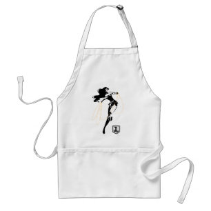 Justizielle Liga Wonder Woman mit Lasso Pop Art Schürze