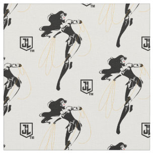 Justizielle Liga   Wonder Woman mit Lasso Pop Art Stoff