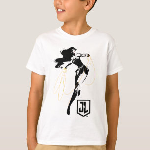 Justizielle Liga   Wonder Woman mit Lasso Pop Art T-Shirt