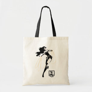 Justizielle Liga Wonder Woman mit Lasso Pop Art Tragetasche