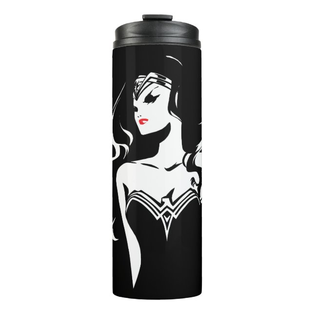 Justizielle Liga | Wonder Woman Noir Pop Art Thermosbecher (Vorderseite)