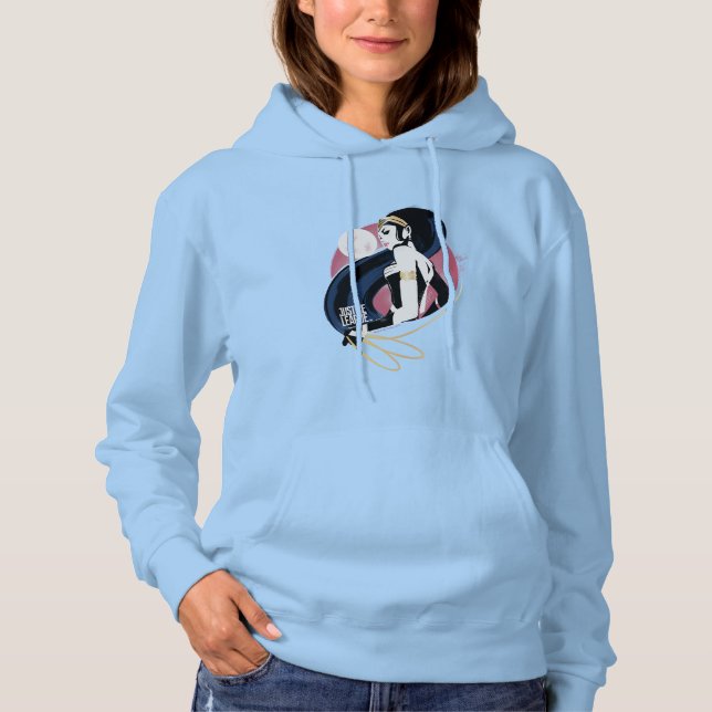 Justizielle Liga | Wonder Woman Profile Pop Art Hoodie (Vorderseite)