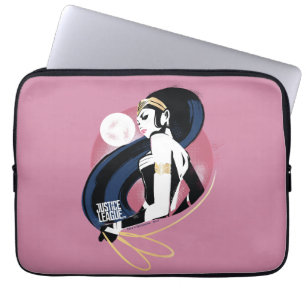 Justizielle Liga   Wonder Woman Profile Pop Art Laptopschutzhülle