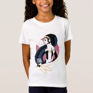 Justizielle Liga Wonder Woman Profile Pop Art T-Shirt