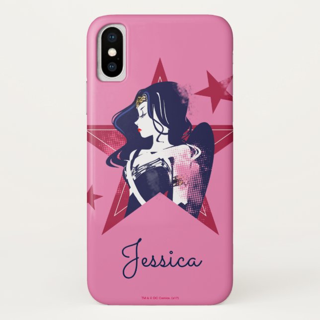 Justizielle Liga | Wonder Woman & Stars Pop Kunst  Case-Mate iPhone Hülle (Rückseite)