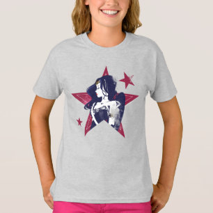 Justizielle Liga   Wonder Woman & Stars Pop Kunst  T-Shirt
