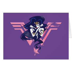 Justizielle Liga   Wonder Woman & Symbol Pop Art