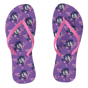 Justizielle Liga   Wonder Woman & Symbol Pop Art Flip Flops