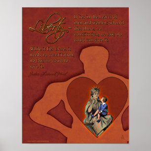 Justizielle Weisheit - Hand auf Freiheit (v2) Poster