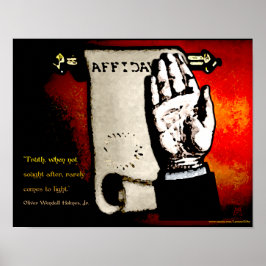 Justizielle Weisheit - Holmes on Truth (v2) Poster