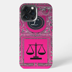 JUSTIZKANZLEI, ANWALT Monogramm Pink iPhone 13 Pro Max Hülle