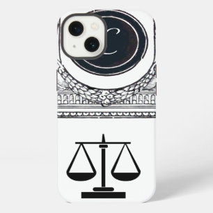 JUSTIZKANZLEI, ANWALT Monogramm Weiß iPhone 13 Hülle