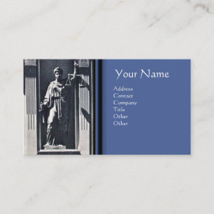 JUSTIZKANZLEI,ANWALT Topaz Monogramm Visitenkarte