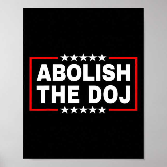Justizministerium (DJ) Pro Trump Poster (Vorne)