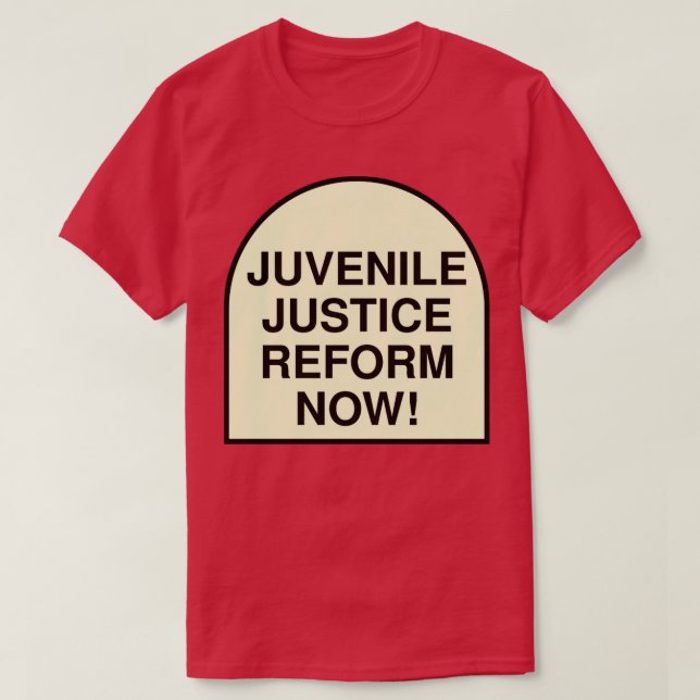 Justizreform im Jugendbereich jetzt T-Shirt (Design vorne)