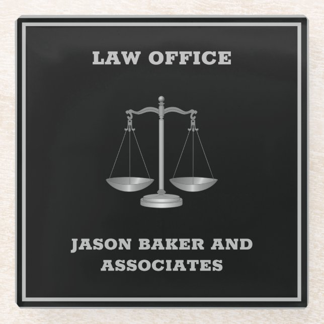 Justizskala Glasuntersetzer (Vorderseite)